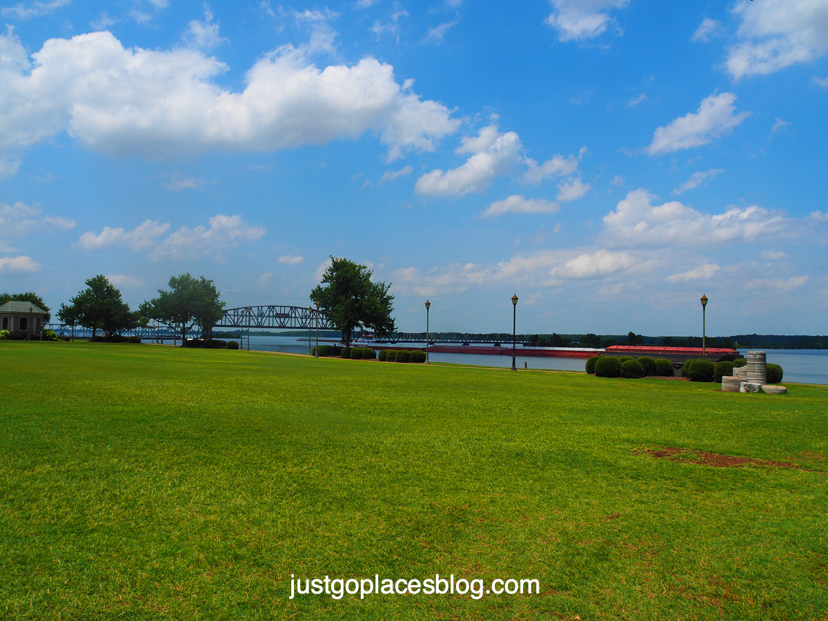 Riverfront park on the Tennessee River in Decatur Alabama